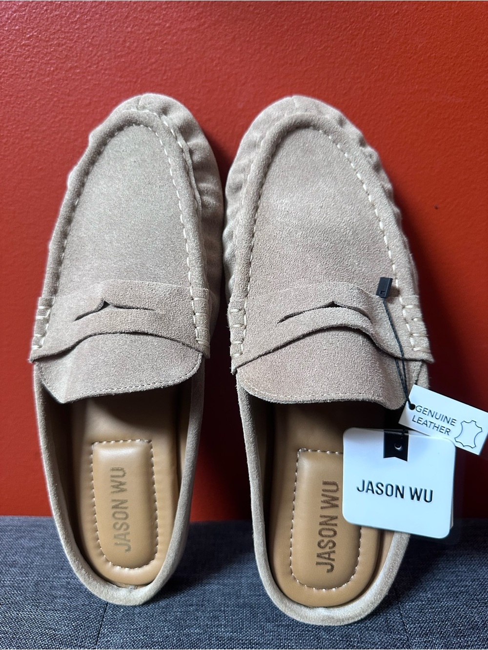 Jason Wu Meeky-P Suede Penny Loafer Mules Size Women’s 9.0 NEW